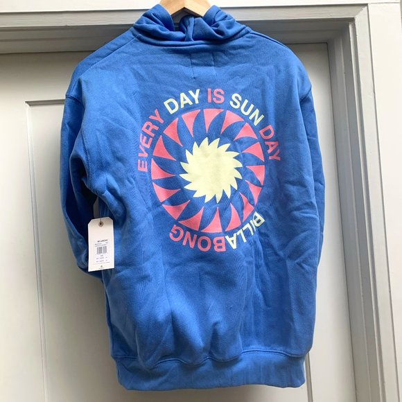 Billabong Tops - 💥🇨🇦🍁HPx2!🍁🇨🇦💥Billabong Every Day Is Sun Day Pullover Graphic Hoodie-NWT